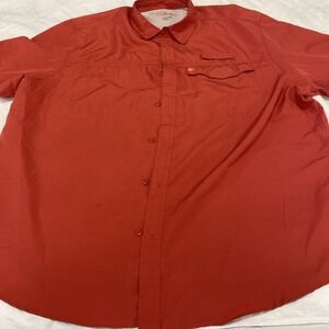 Mens The American Outdoorsman Button Shirt SZ XXL‎ Short Sleeve Fishing Hunting